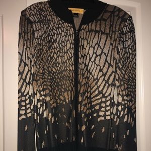 St. John zip up sweater. Pristine condition!